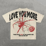 War Girl Graphic Print T-Shirt Y2K Vintage Loose-Sleeved Round-Collar Cotton Top Gothic Street Men's Wear 211-0-Outfit