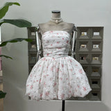Gentle Small Fresh Folds Folded Crotch Unkempty Dress With Bottom Shorts Early Summer Temperament Chic Design