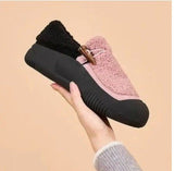 Zingj Shoes Women's 2023 Autumn New Velvet Soft-Soled Women's Shoes Lazy Shoes With One Foot On Casual Beans Cotton-Padded