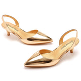 Cm Large-Size Fine-Heeled Pointed Sandals Behind The Cool Striped High Heels White High Heels Women's Golden Wedding
