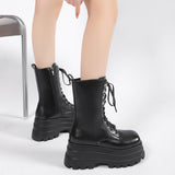 Martin Boots Women 2025 Autumn/Winter New Fashion Pine Paste Bottom Chain