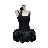 Super Nice Ball Charming Micro-Cloud Skirt With Low Breast Sexy Vest Skirt