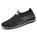 Casual Shoes New Spring Summer Breathable Mens Mesh Shoes Slip-On Style Shoes Men Fashion Sneakers Walking