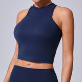 Zingj Moned Smock Speed Dry Vest Female Naked Tight Yoga Dress Running Fitness Top BT095- Outfit