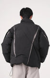 Asymmetrical Zipper Puffer