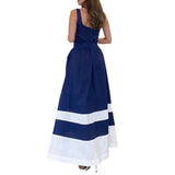 Dress Supplier 2025 New Summer Splicing Sling Medium Long