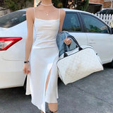 Women Summer One Peice Sleeveless Spaghetti Strap Sexy Bodycon Dress Ladies Elegant Fashion Beach Clothes