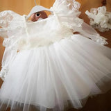 Baby Dress Girl Beading 1st Birthday Dress For Baby Girl Dress Elegant Princess Dresses Infant Party Christening