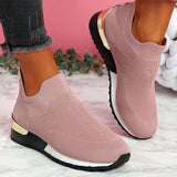Women Vulcanized Shoes Ladies Solid Color Slip-On Sneakers for Female Casual Sport Shoes 2021 Fashion Mujer