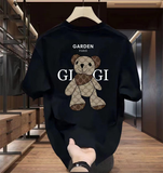 High-Quality Men's New Cotton T-Shirt Short-Sleeved Simple Design Design Print Round Collar Fashion
