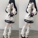 Zingj Subculture New Pure Color Knitting Pile Pile Socks Set Female Japanese And Korean Jk Foot Socks Set Versatile Leg Tube Socks-Outfit