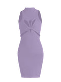Zingj 2024 New Hollow Out Kink Design Sense Slim Show Thin Knitting Sleeveless Vest Skirt Female Sense