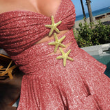 A-Shaped Cake Dress Body Beach Set Sexy All-In-One 2025