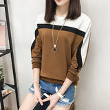 2021 Autumn Winter Long Sleeve T shirt Women Tops Tshirt Women T-shirt O-neck Loose Cotton Tee Shirt Femme Plus