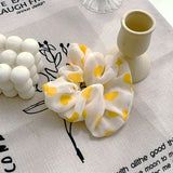 Star Chiffon Hair Scrunchies Women Elastic Rubber Hair Bands Girl Ponytail Holder Hair Ties Ropes Hair Accessories