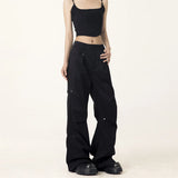 Zingj Cargo Pants Female 2024 Spring / Summer Design Sense Small Loose Versatile Straight Wide Leg Casual