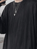 Men's Textured Long Sleeve Tee- Outfit