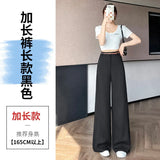 Silk Linen Suit Pants Women Summer Thin Narrow Version Of Ice Silk Cotton Broad Leg Mop