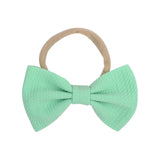 inches Solid Elastic Headband Handmade Boutique Hair Rope For Baby Girls Turban Bow Hair Band Headwear Hair Accessories