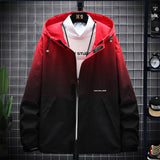 Spring New Printed Hooded Jacket Men's Trend Student Sportswear Men's Big Jacket Youth Jacket Jacket