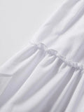 Solid Color Tiered Midi Skirt- Outfit