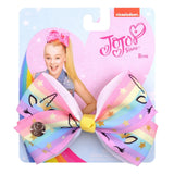 Bows Jojo Siwa Rainbow Printed Knot Ribbon Bow For Girls Handmade Boutique Hair Clip Children Hair
