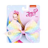 Bows Jojo Siwa Rainbow Printed Knot Ribbon Bow For Girls Handmade Boutique Hair Clip Children Hair