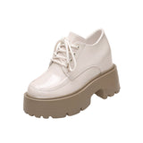 2025 New British Wind Academy Small Leather Shoes Women's Thick Sole Leather Belt Happy Shoes Retro Comfortable Women's