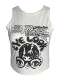 Eye Look Graphic Crop Tank Top- Outfit