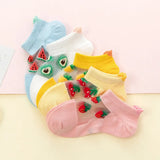 Pairs/lot 1 to 7 Yrs Spring Summer Thin Girls Sock Kids Cotton Mesh Boat Sock Lovely Animal Breathable Toddler Boys Ankle