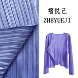Folds Early Autumn Thin Four-Color Cardigan Niche Daily Short Coat Simple Folding Sleeve Coat