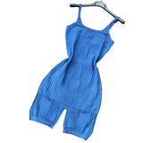 Playsuit for Women 2022 Summer Fitness Spaghetti Straps Skinny Short Jumpsuits Sexy Night Club Party One Piece