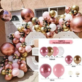 Silver Macaron Birthday Balloon Garland Arch Kit Party Foil Metal Balon Weding Baby Shower Birthday Party Decor Kids
