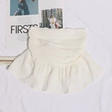Sweet And Spicy Wind Wearing A Breast Vest Female Pressure Folded Word To Receive Waist Skirt Short Wrapped Chest-Clothed Backwear