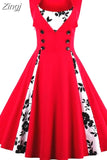 S-5XL Women Robe Pin Up Dress Retro 2023 Vintage 50s Rockabilly Dot Swing Summer female Dresses Elegant Tunic