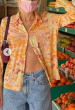 Printed Long Sleeve Blouse- Outfit