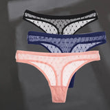 Sexy Perspective G-String Women's Panties Woman Thong Low-waist Underpants Hollow Out T-back Female Underwear