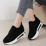 Women's Shoes Korean Version Fashion Slope Heel Single Shoes Tide Female Students Spring And Autumn New Platform High Heel Casual