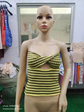 Zingj And Summer 2024 Sweater Hot Style Women's Sexy Striped Sweater Knit Strap Wipe-Outfit