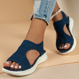 2024 Autumn Fish Head Leisure Sleeve Fashion Sandals Low Heel Women's Shoes Large Size Sports Casual