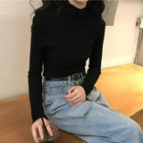 2021 chic Autumn winter Sweater Pullovers Women Long Sleeve casual turtleneck warm basic Sweater knit Jumpers