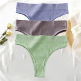 New Seamless Women's Panties Set High Waisted Thongs Woman Comfortable Women's Cotton Briefs Sexy Underpants For