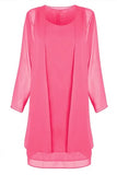 Shipping Mother of The Bride Dresses 2021 Chiffon Plus Size Long Sleeve Party Gown robe de soire de