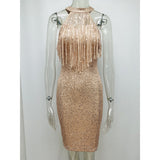 party Halter mini Sequin summer Dress women vintage club elegant wrap bodycon woman dress slip ladies dresses vestidos