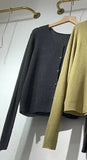 Spring And Autumn New Korean Simple Knitted Cardigan Omnipotent Solid Color V-Neck Long-Sleeved
