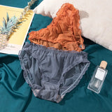 Women Sexy Panties Lace Underpants Low-waist Panties Mesh See Through Perspective Briefs Female Fashion Underwear