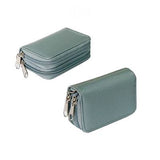 Arrival Men Genuine Leather Bag Coin Purse Double Zipper Key Wallets Fashion Women Housekeeper Card Key