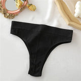Seamless Women's Panties 9 Solid Color High Waisted Thongs Women Comfortable Women's Cotton Briefs Sexy Female