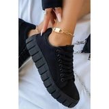 Zingj Size Shoes Women's Platform Casual Flat Shoes Women's Shoes Korean Version Of Fashion Lovers