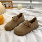 New Thick-Bottomed Boken Women's Shoes Retro Boken Shoes Fashion Ultra-Soft Single Shoe Casual